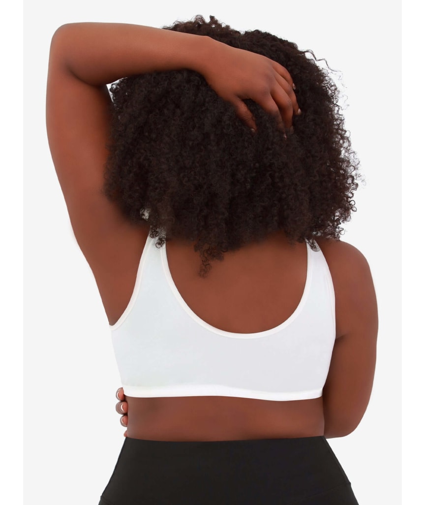 Leading Lady Laurel Wire-free Front Close Comfort Bra - White